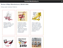 Tablet Screenshot of homelandmfg.com